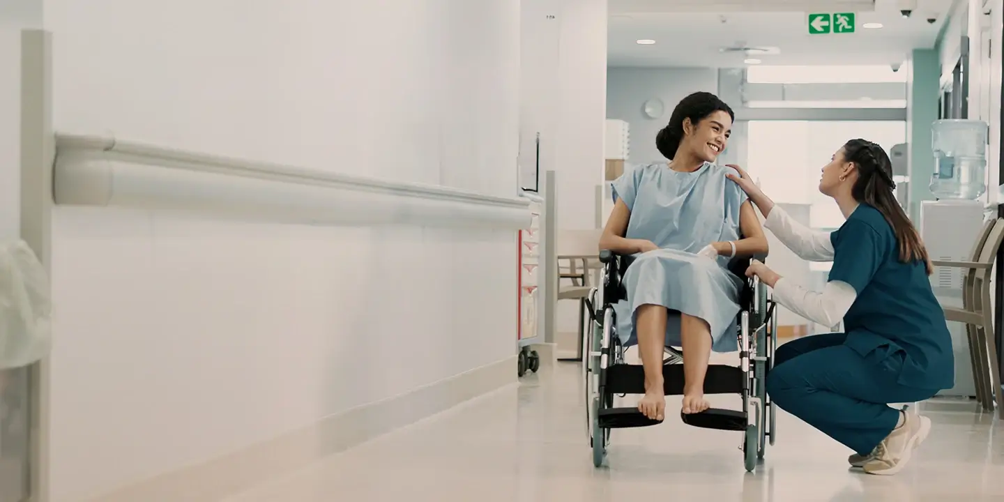 nurse with patient